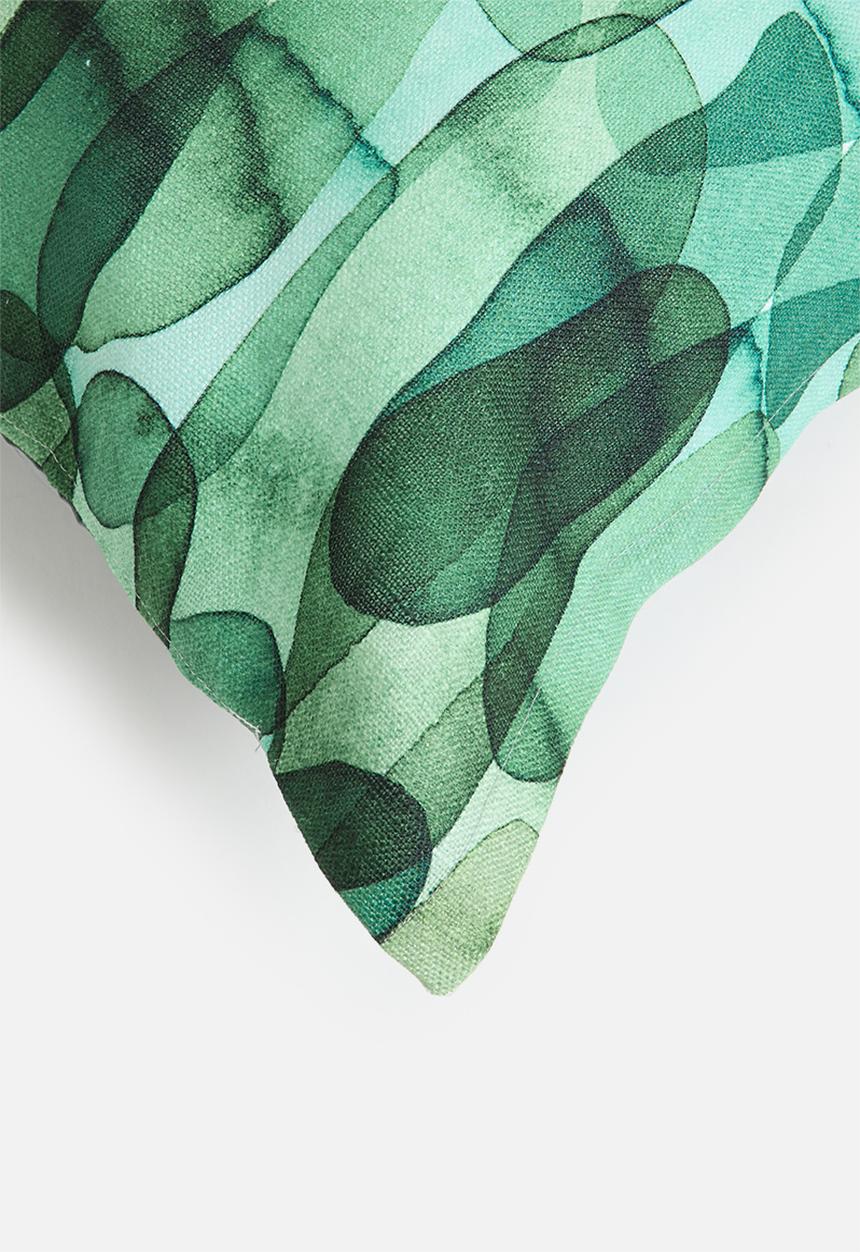 Grey Gardens - Petals Cushion Cover - Green