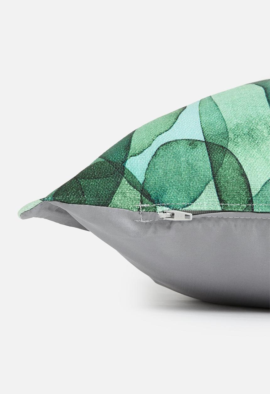Grey Gardens - Petals Cushion Cover - Green