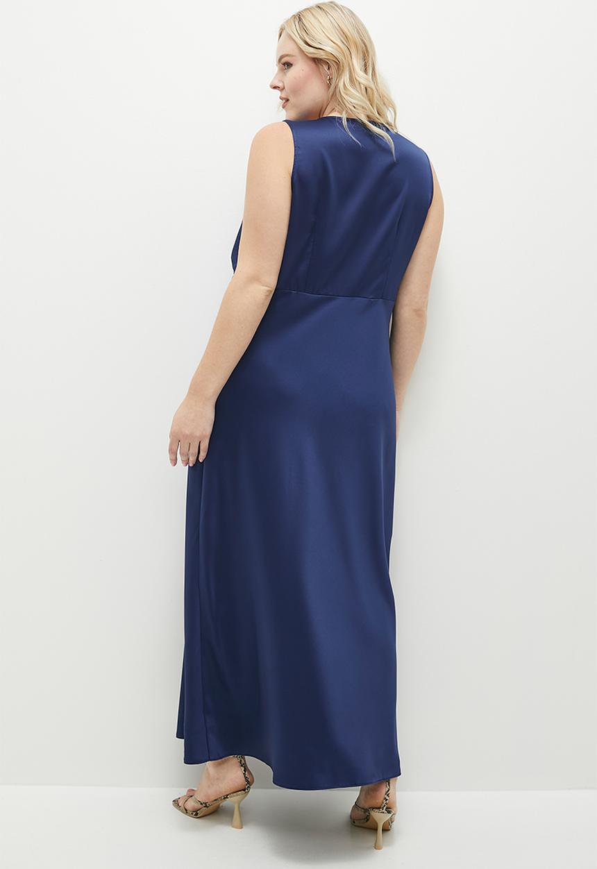 edit - Empire maxi slip dress - navy.