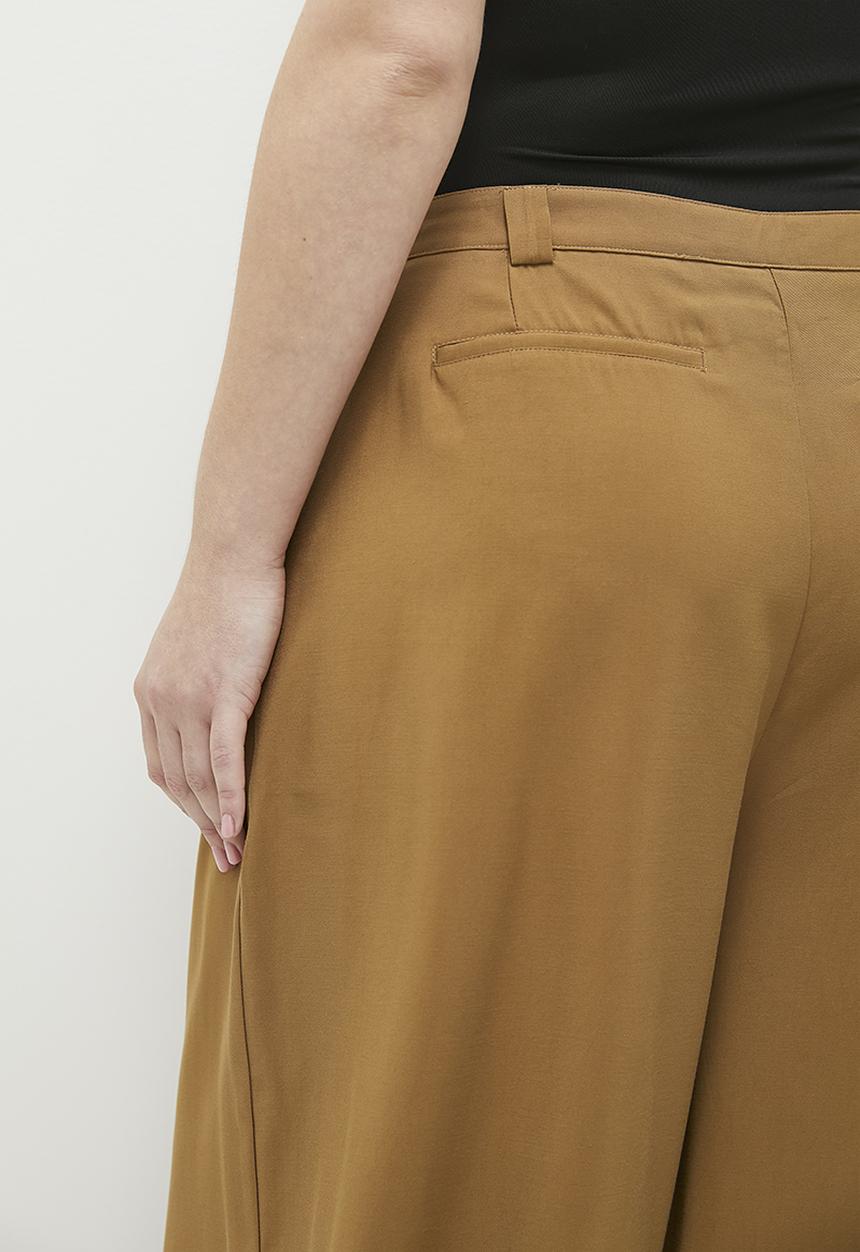Me&B - Plus Puddle Pant - Chestnut