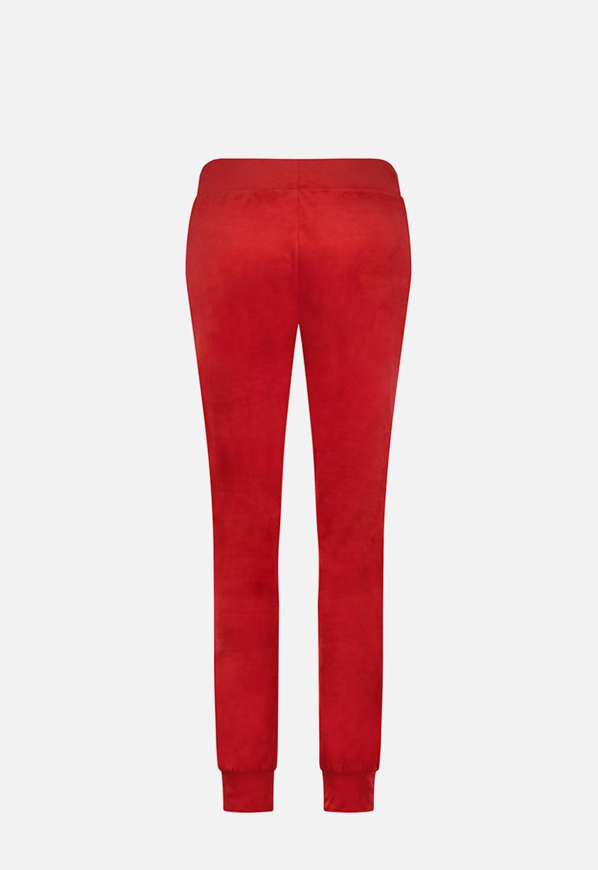 Hunkemoller - Jogger slim velours - goji berry