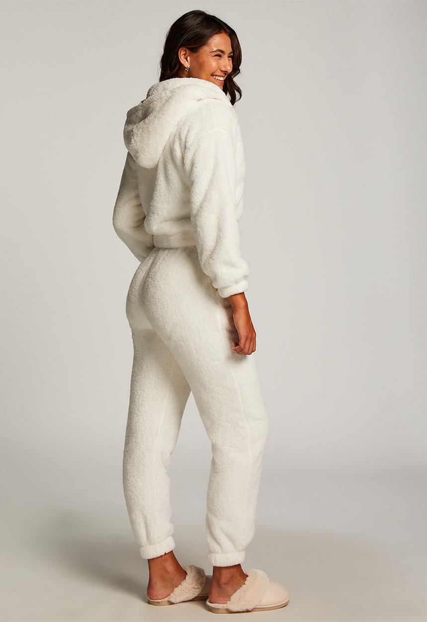 Hunkemoller - Jogger fleece snuggle - snow white