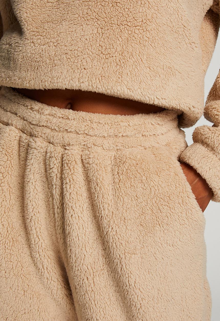 Hunkemoller - Jogger Fleece Snuggle - sand