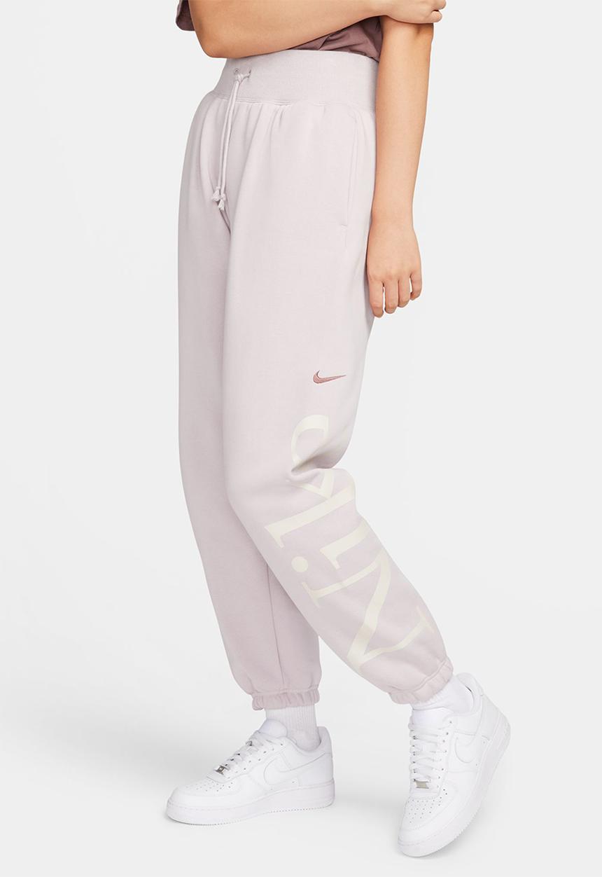 Nike - W nsw phnx flc os logo swtpnt - platinum violet/smokey mauve
