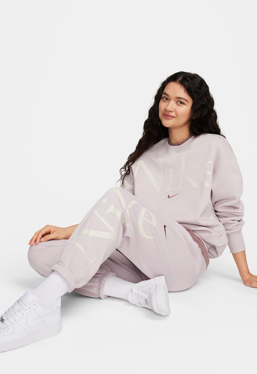 Nike - W nsw phnx flc os logo swtpnt - platinum violet/smokey mauve