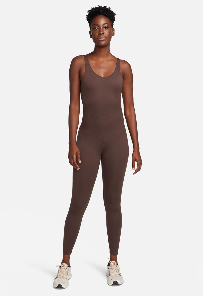 Nike - W nike one df capsule bodysuit - baroque brown/baroque brown/black