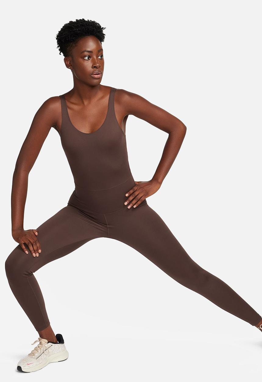 Nike - W nike one df capsule bodysuit - baroque brown/baroque brown/black