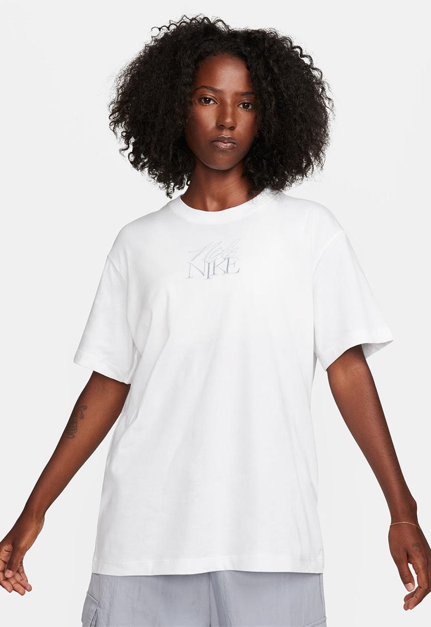 Nike - W nsw tee monogram short sleeve bf - white
