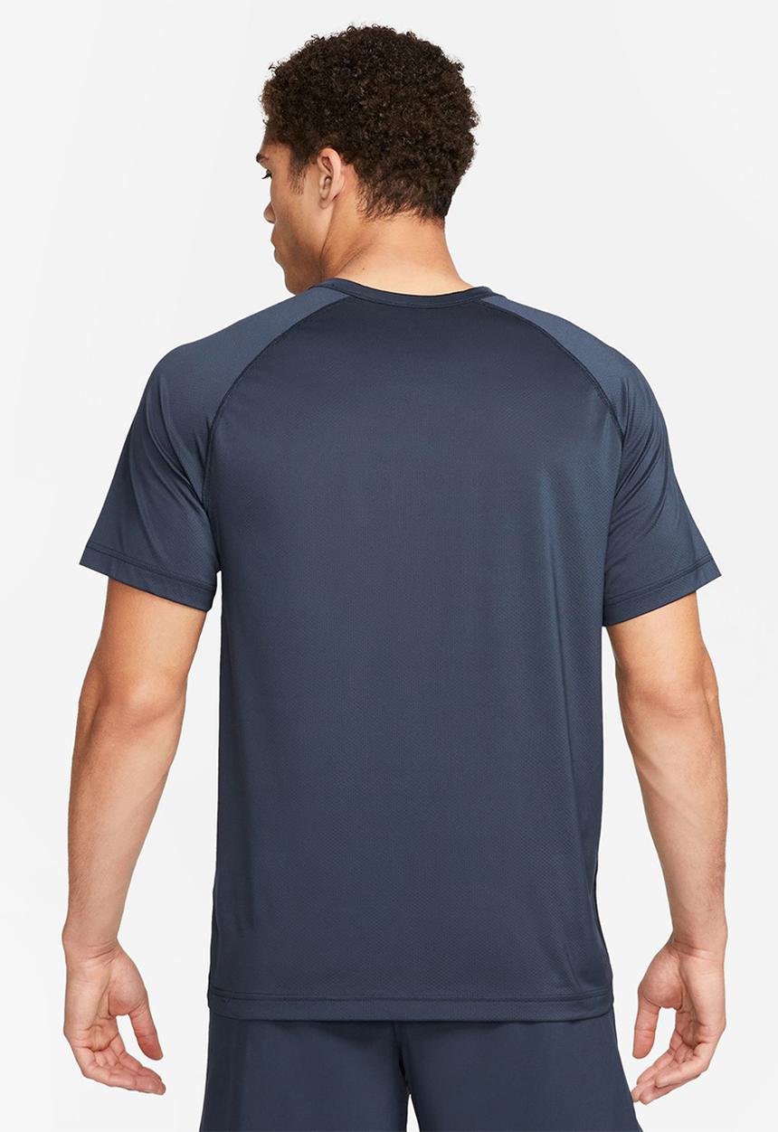 Nike - M nk df ready short sleeve - obsidian/black