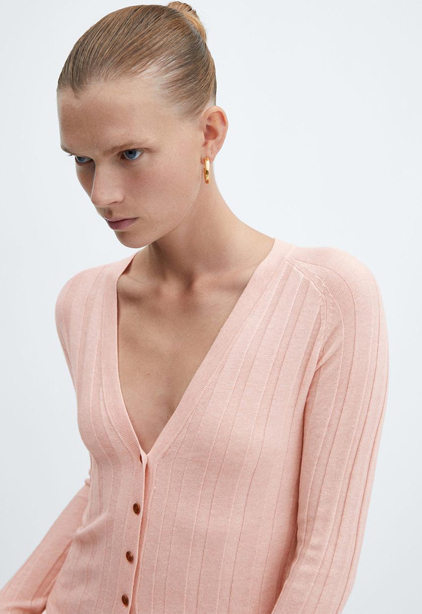 MANGO - Cardigan flurry - light/pastel pink
