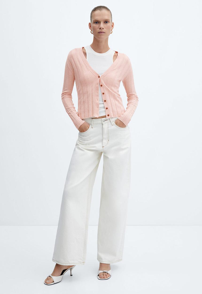 MANGO - Cardigan flurry - light/pastel pink