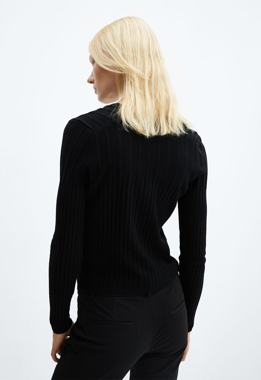 MANGO - Cardigan rikki - black