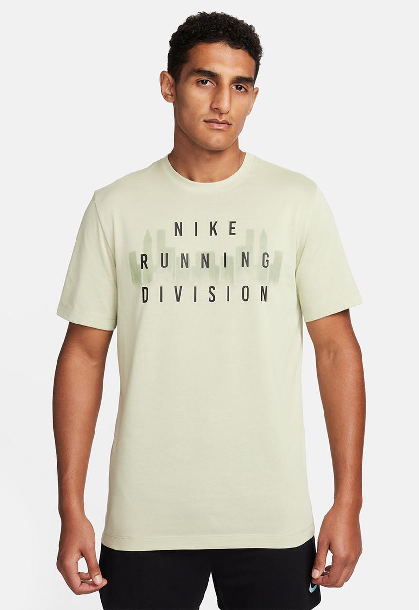 Nike - Dri-FIT  Run div tee- olive aura