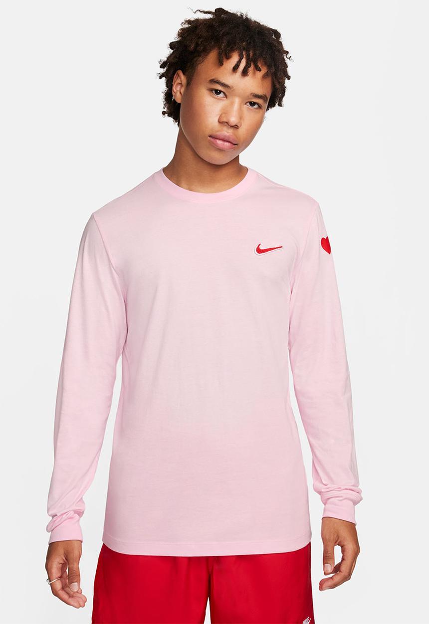 Nike - NSW heart and sole l/s tee - pink foam