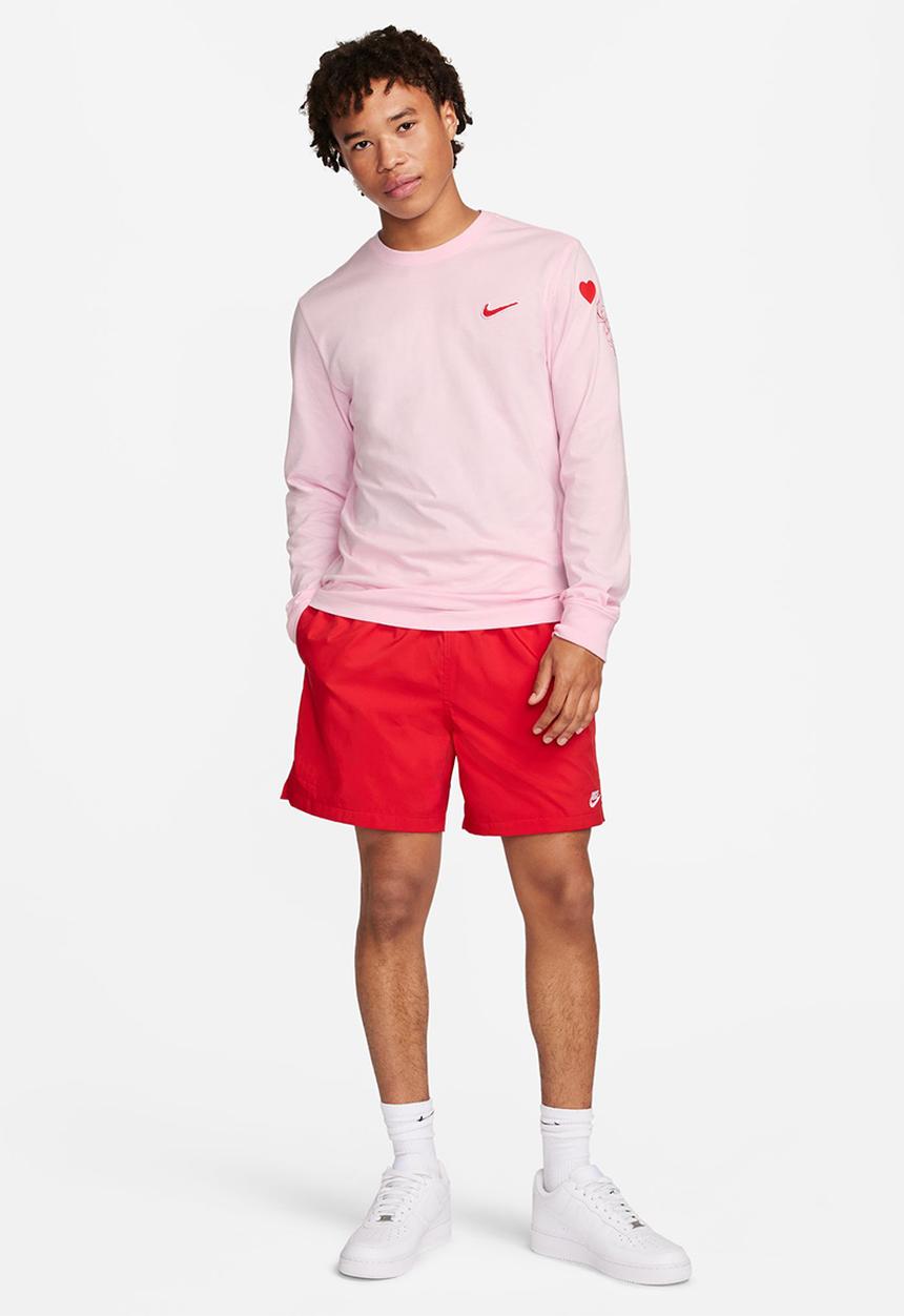 Nike - NSW heart and sole l/s tee - pink foam
