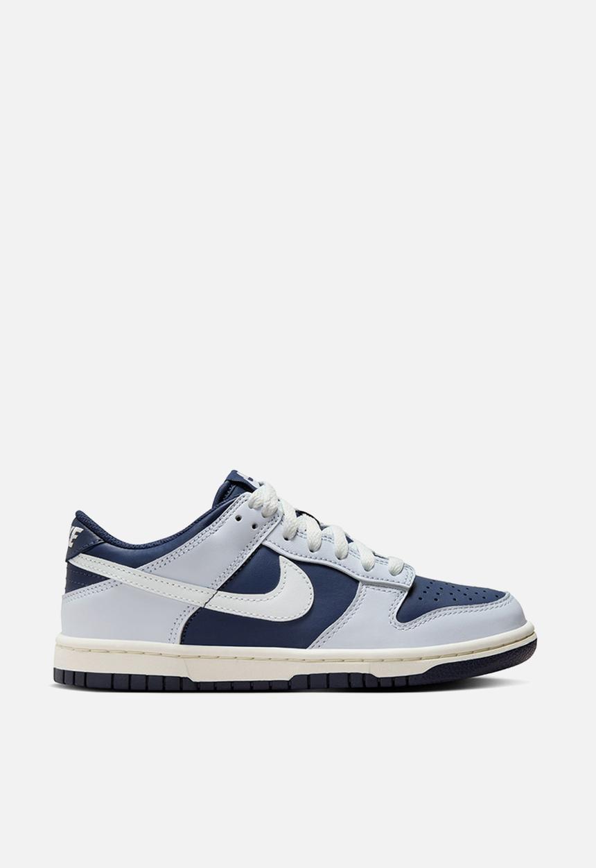 Nike - Nike Dunk Low (Gs) - Football Grey/Summit White-Midnight Navy