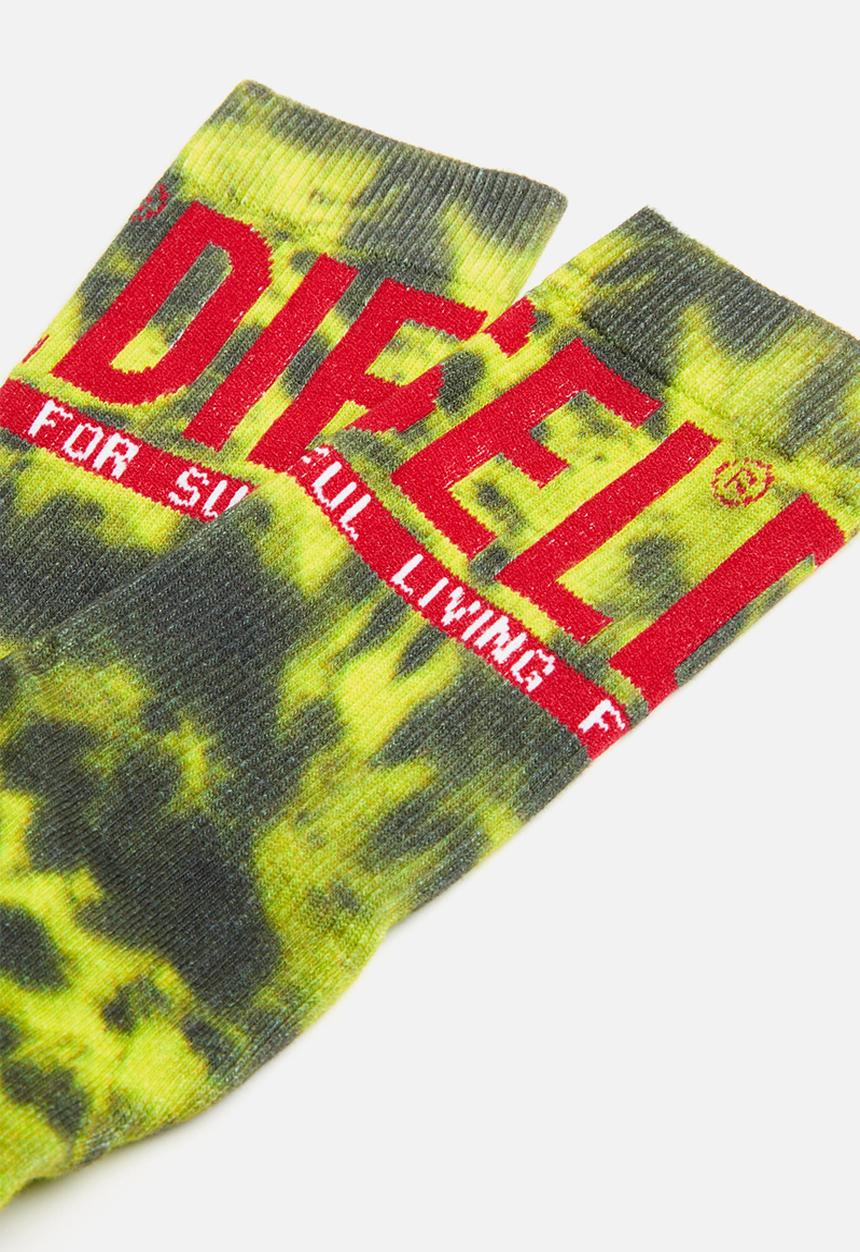 Diesel  - Skm-ray socks - black & yellow tie dye