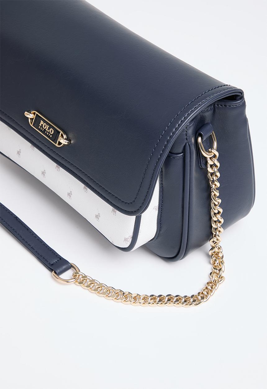 POLO - Marina flapover sling bag - navy