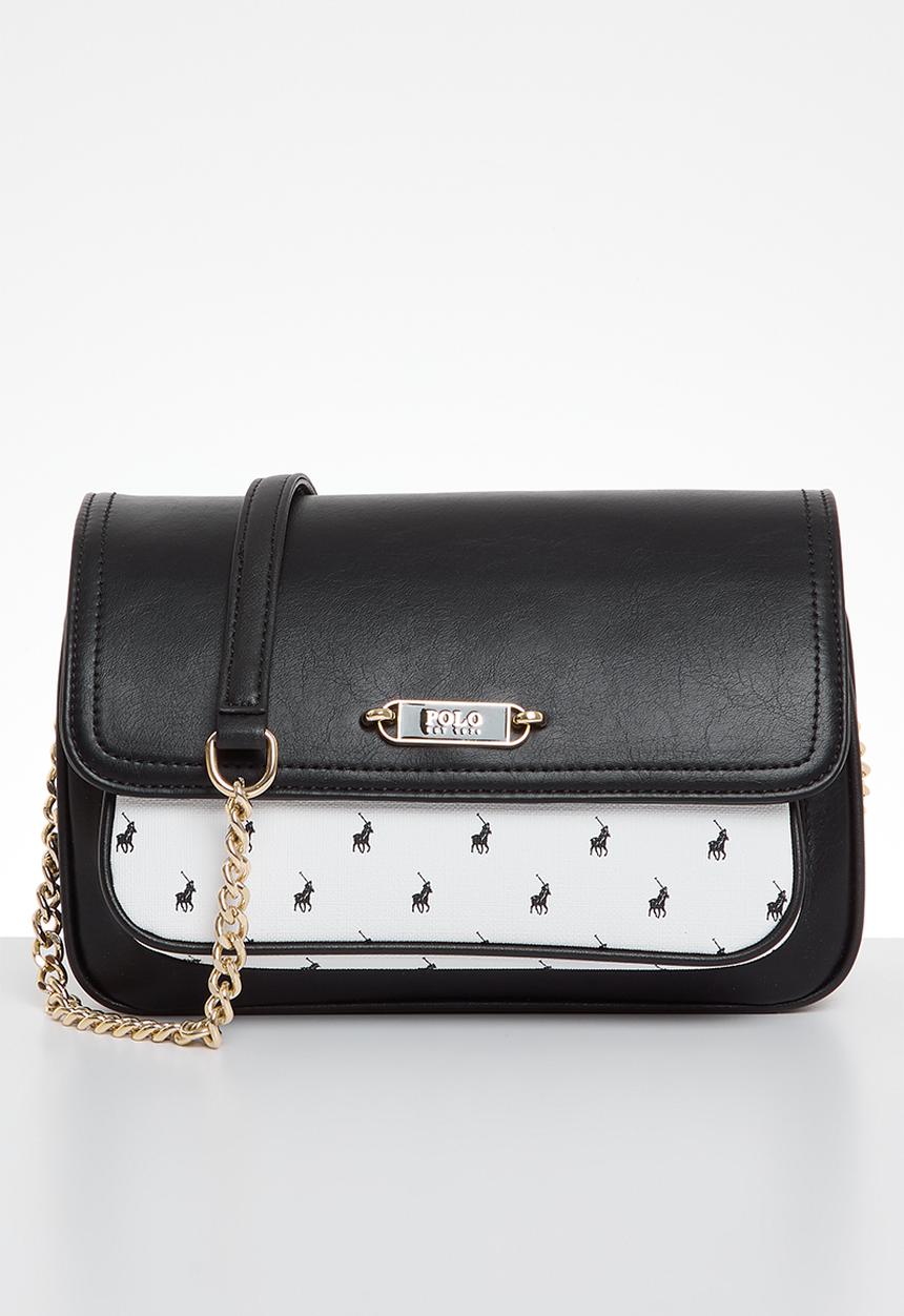 POLO - Marina flapover sling bag - black