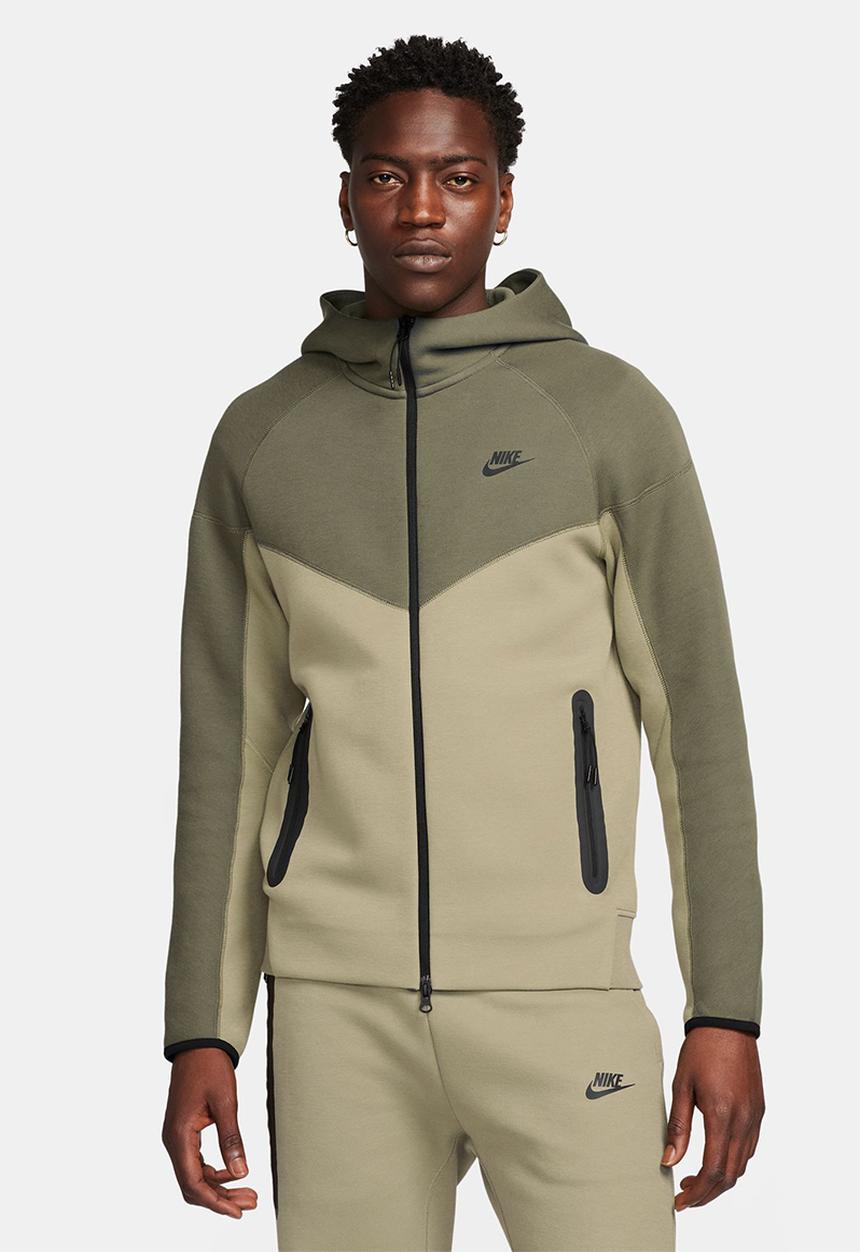 Nike - NSW Tech Fleece Windrunner fz hoody- neutral olive/medium olive/black