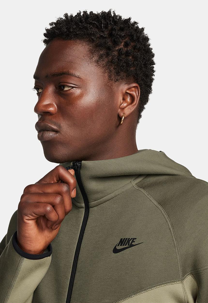 Nike - NSW Tech Fleece Windrunner fz hoody- neutral olive/medium olive/black