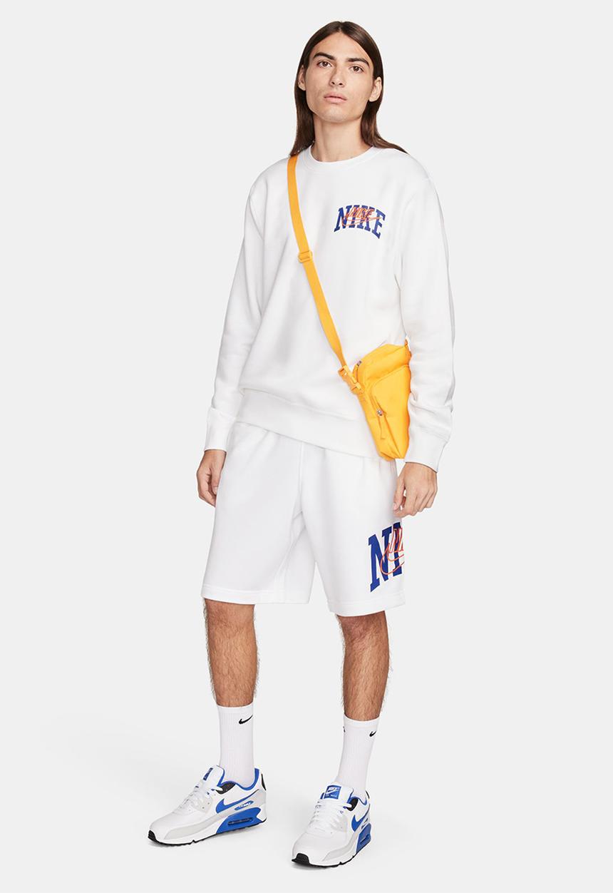 Nike - NSW Crew bb arch club sweatshirt gx - white/safety orange