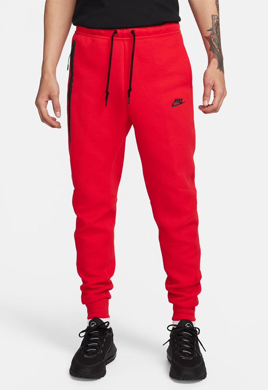 Nike - Tech Fleece  Joggers- university red/black