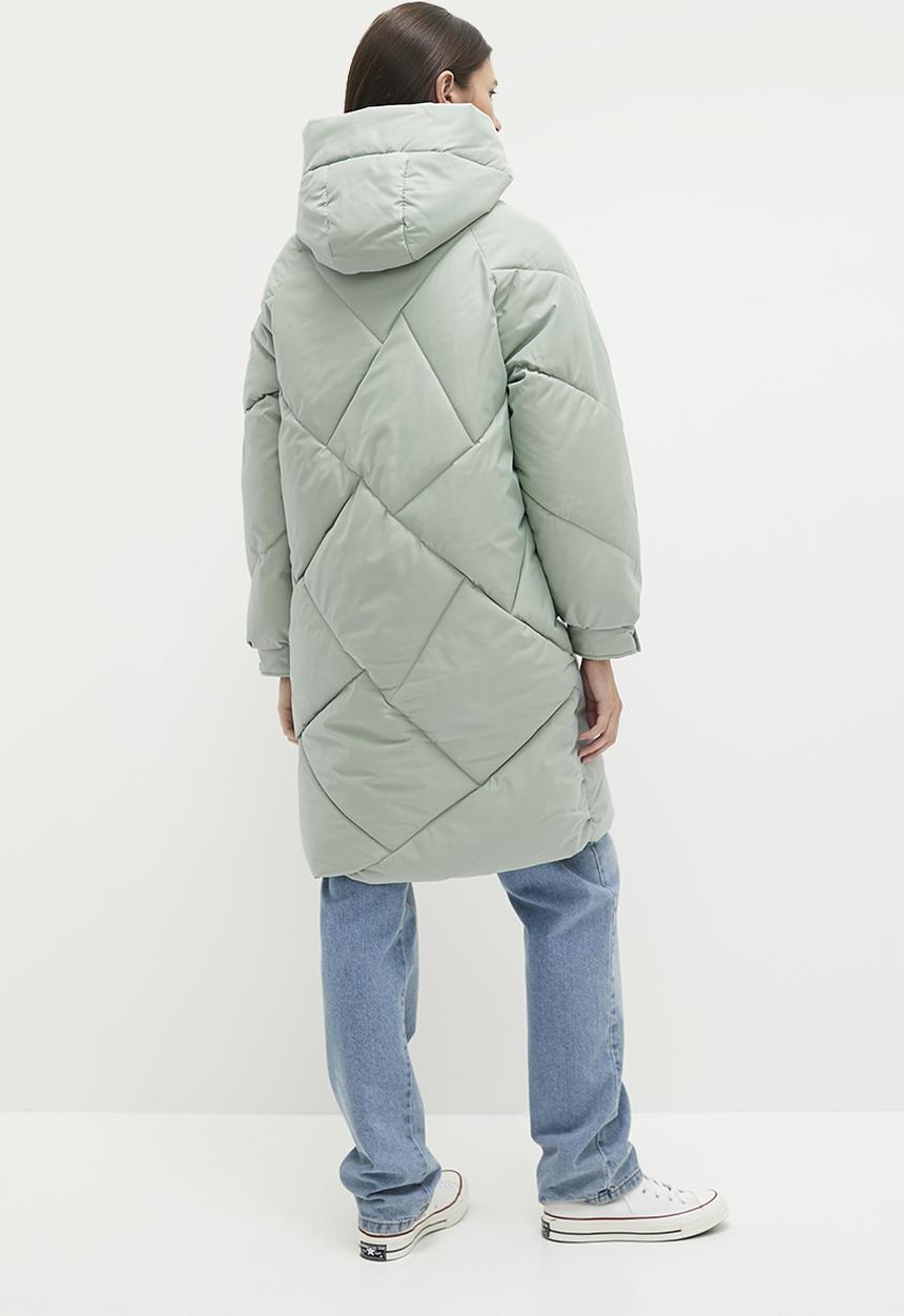 dailyfriday - Hooded puffer coat - sage