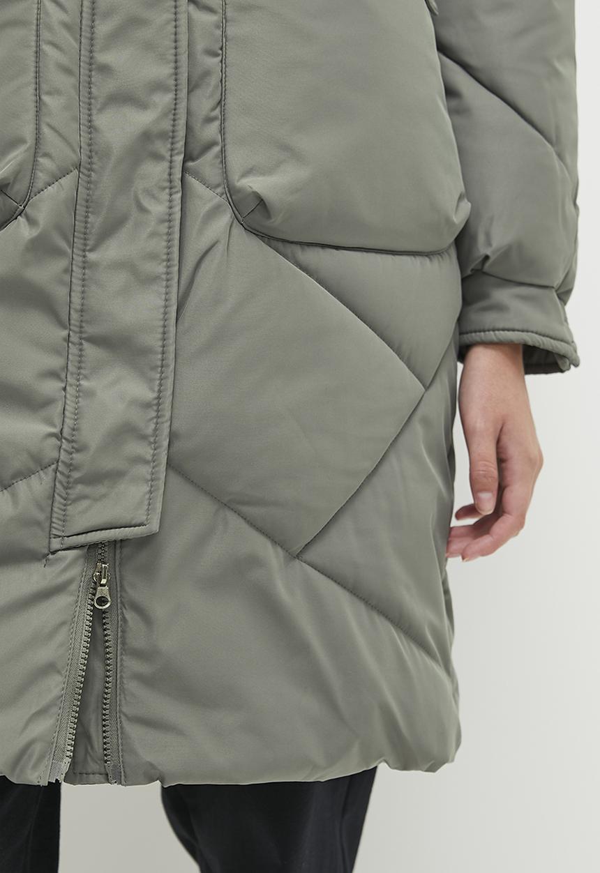 dailyfriday - Hooded puffer coat - green