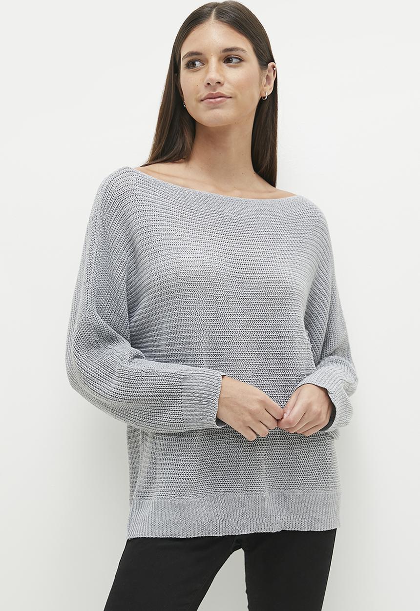 dailyfriday - Off the shoulder jumper - grey