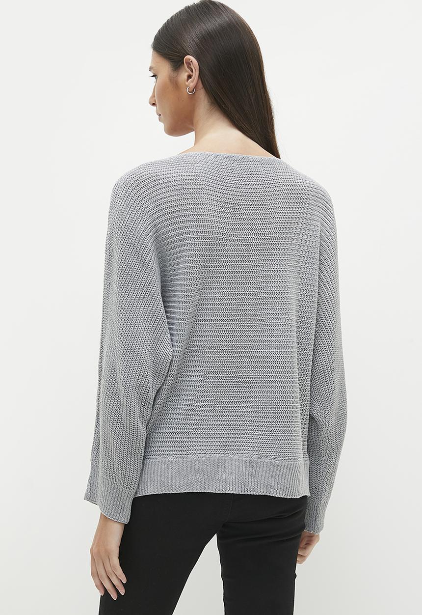 dailyfriday - Off the shoulder jumper - grey