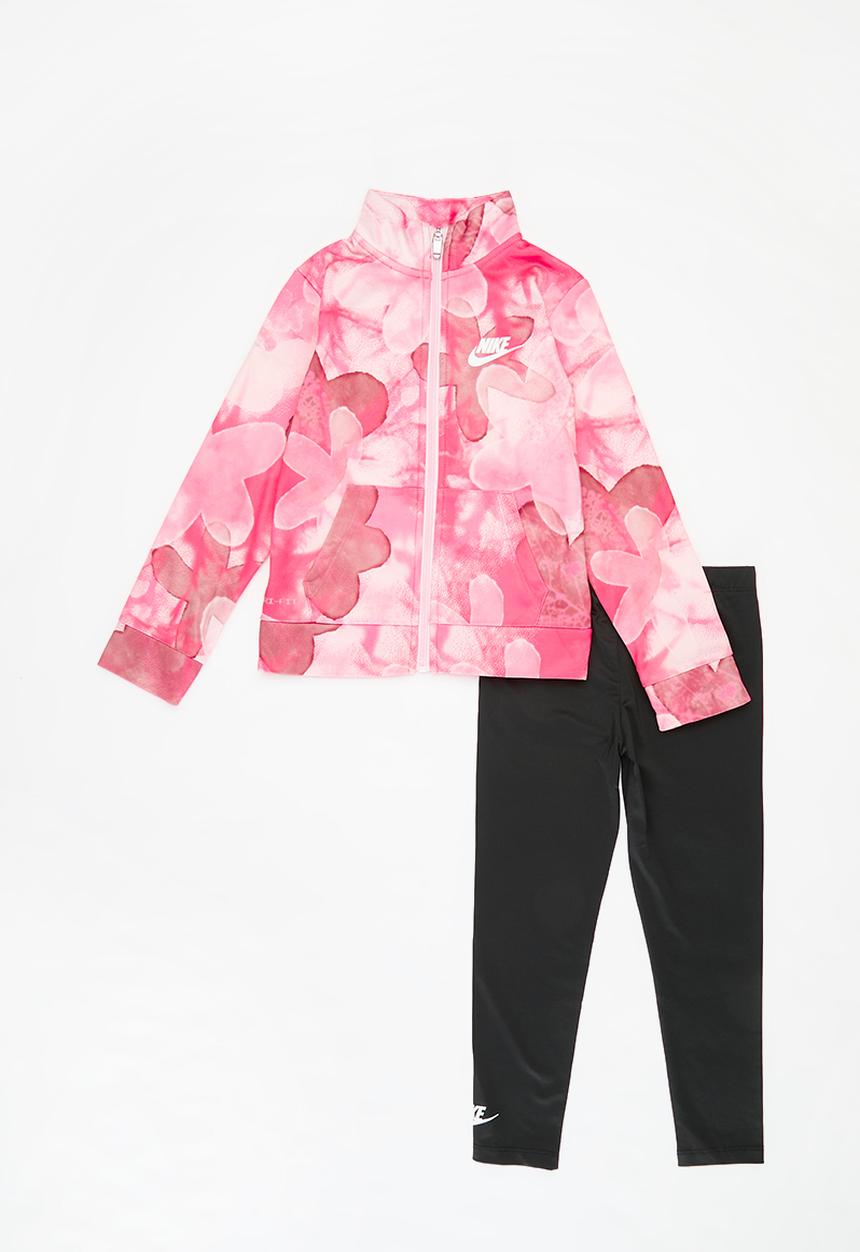Nike - Nike sci-dye full-zip jacket and leggings set - pink & black 