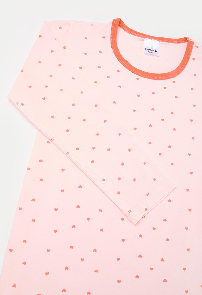 Pop Candy - Heart print pj set - pink