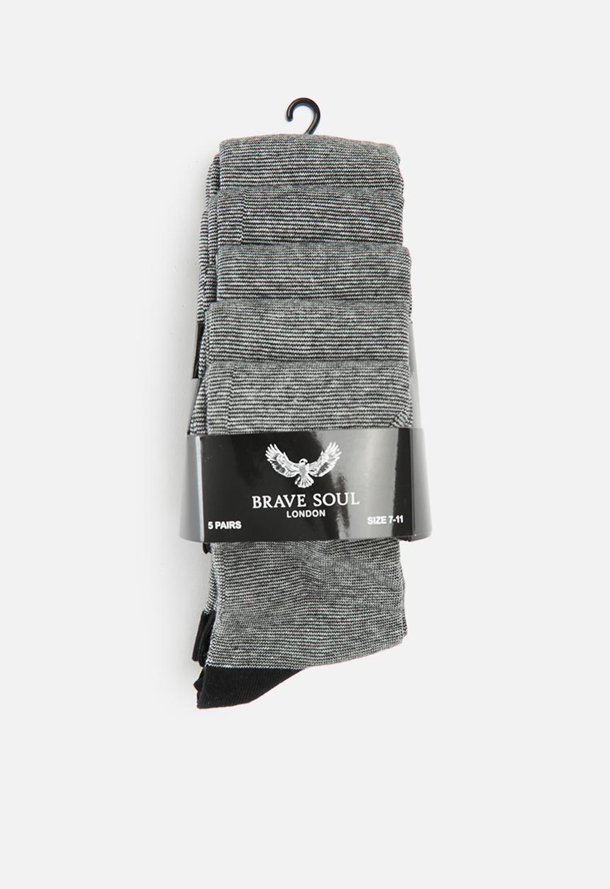 Brave Soul - Msx-470dante 5 pack - black & grey