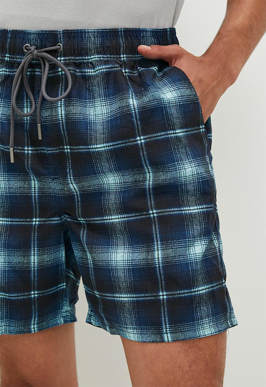 Cotton On - Kahuna short - navy check