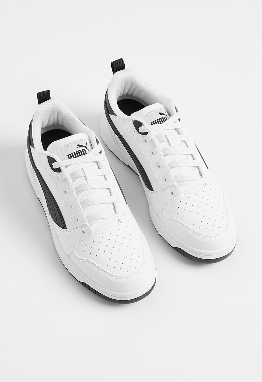 PUMA - Puma rebound v6 lo jr - puma white-puma black-puma black
