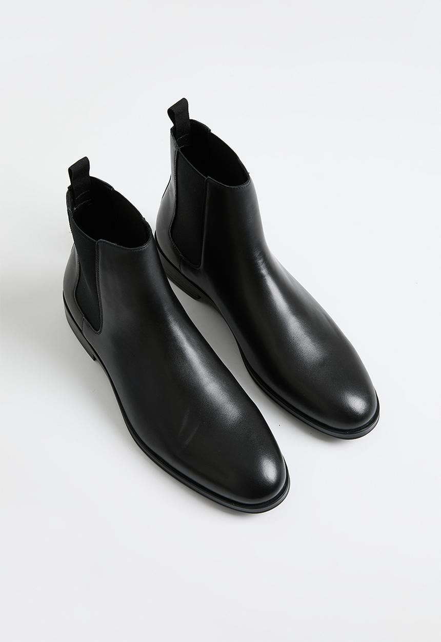 MANGO - Ankle boots monovar - black