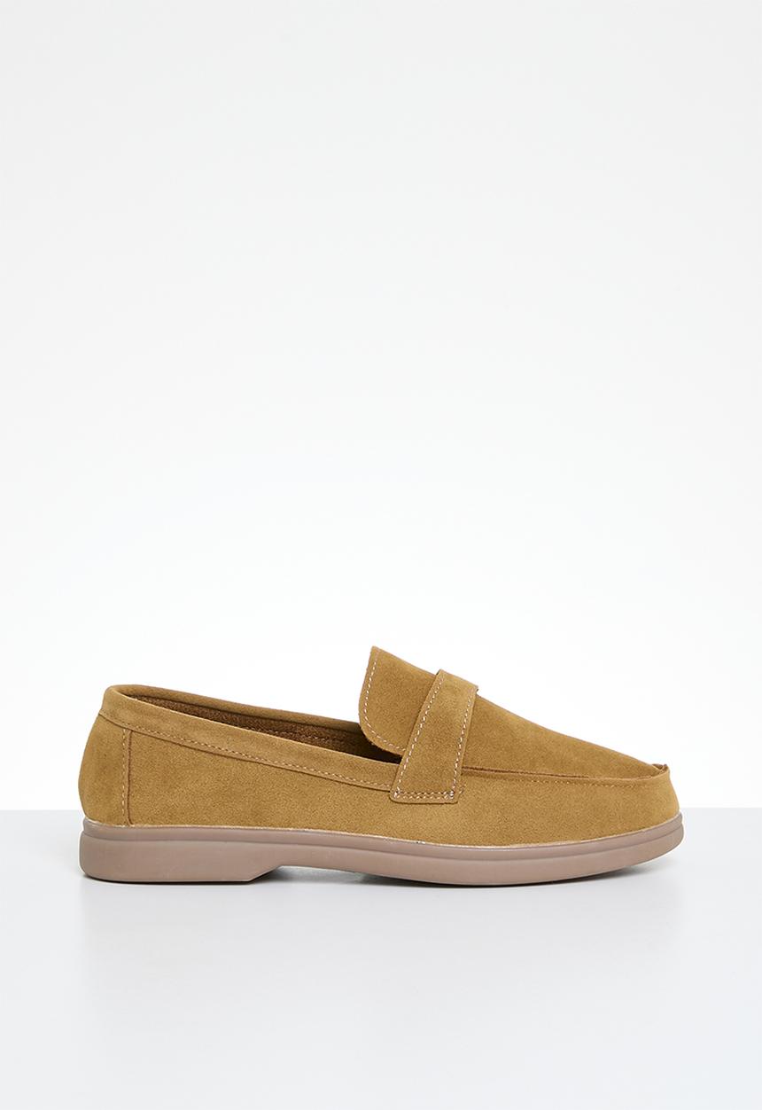 Pop Candy - Faux suede loafer - tan