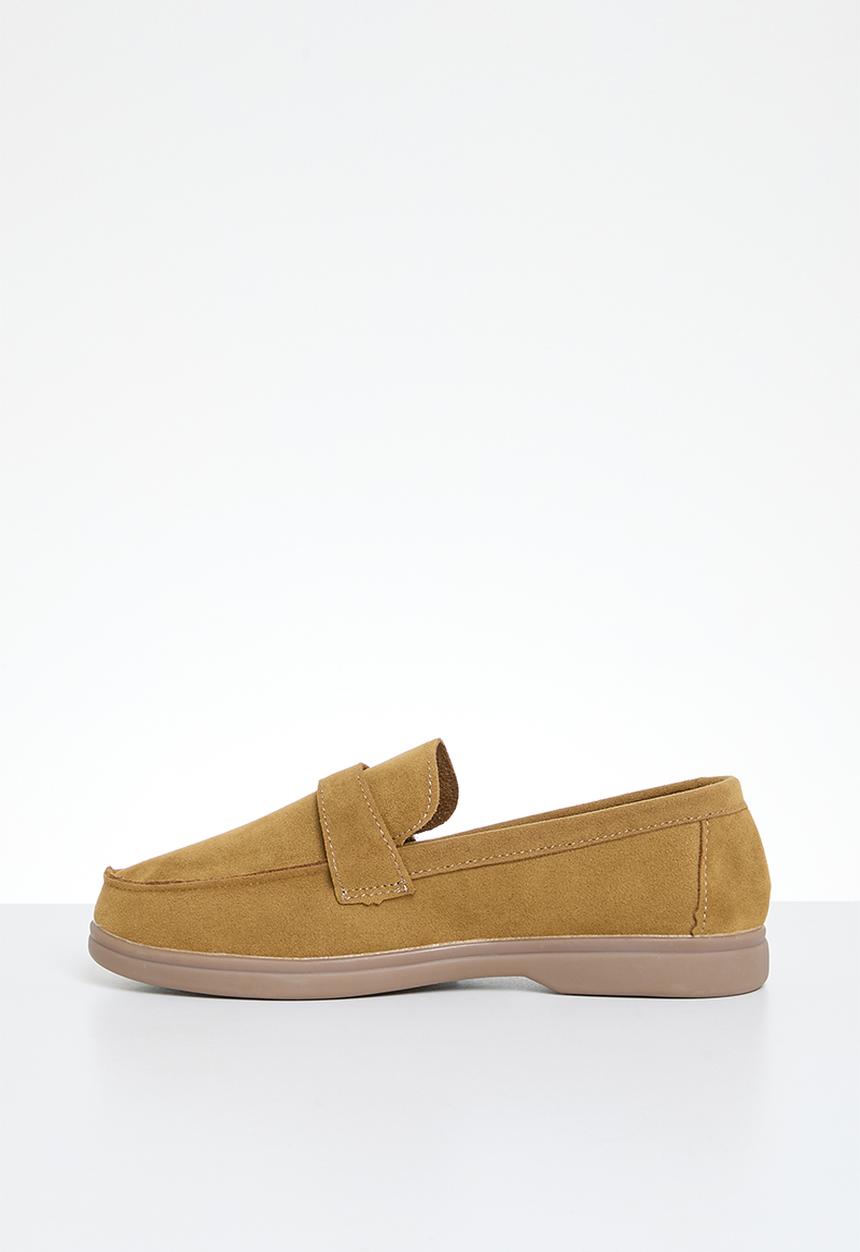 Pop Candy - Faux suede loafer - tan