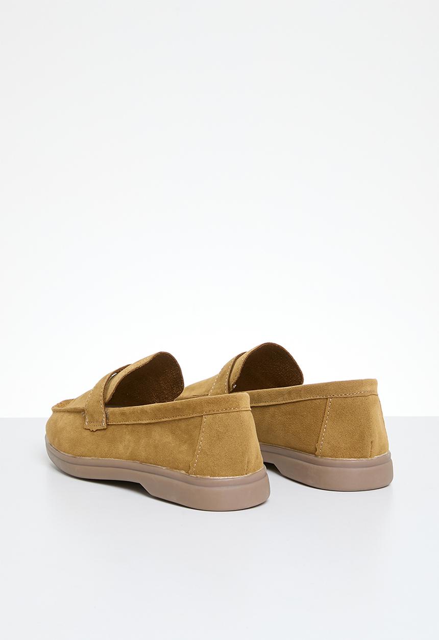 Pop Candy - Faux suede loafer - tan