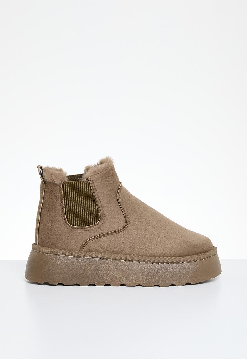 Pop Candy - Platform ankle boots - beige