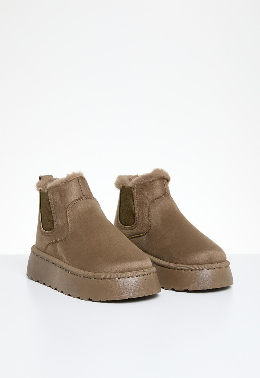 Pop Candy - Platform ankle boots - beige