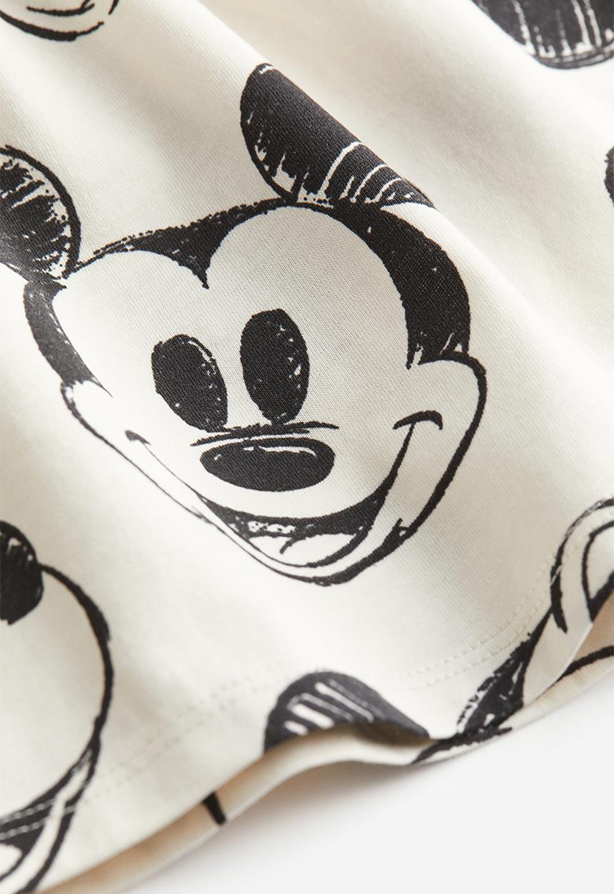 H&M - Printed cotton dress - white minnie mouse