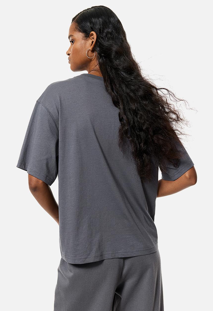 H&M - Boxy t-shirt - dark grey