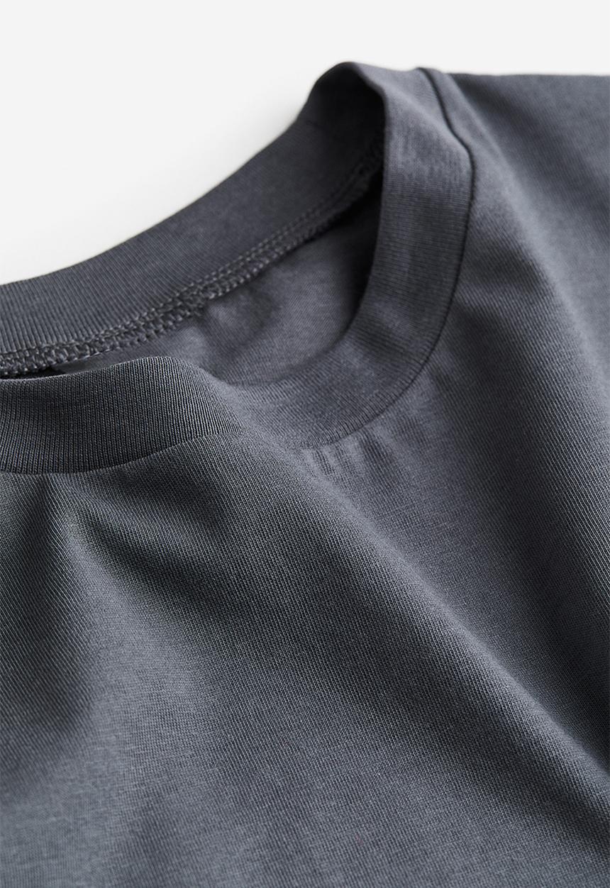H&M - Boxy t-shirt - dark grey
