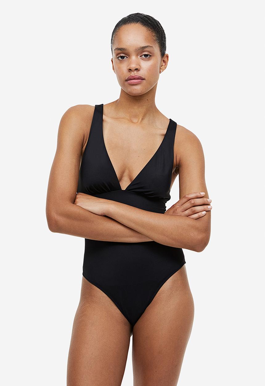 H&M - Padded-cup swimsuit - black