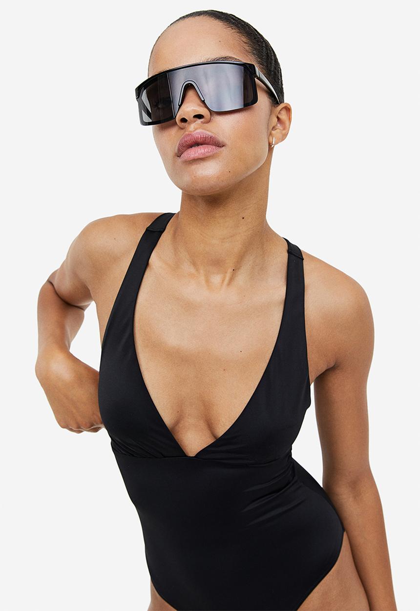 H&M - Padded-cup swimsuit - black