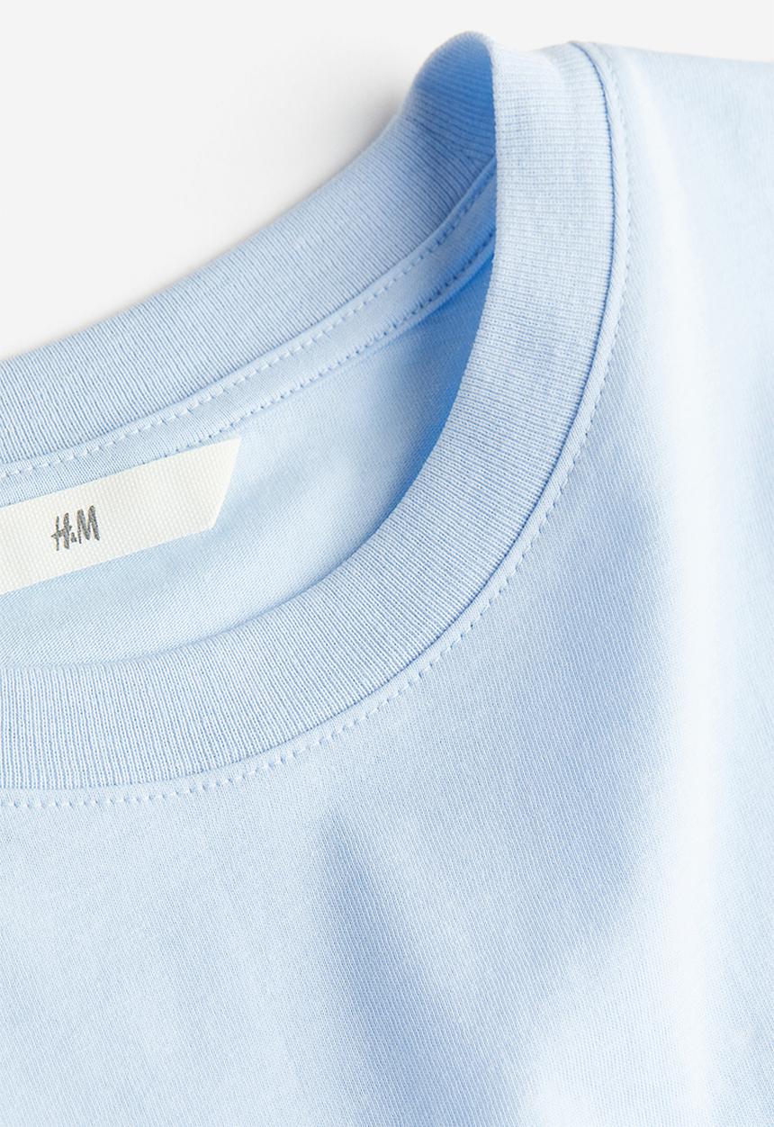 H&M - Printed t-shirt - light blue marseille