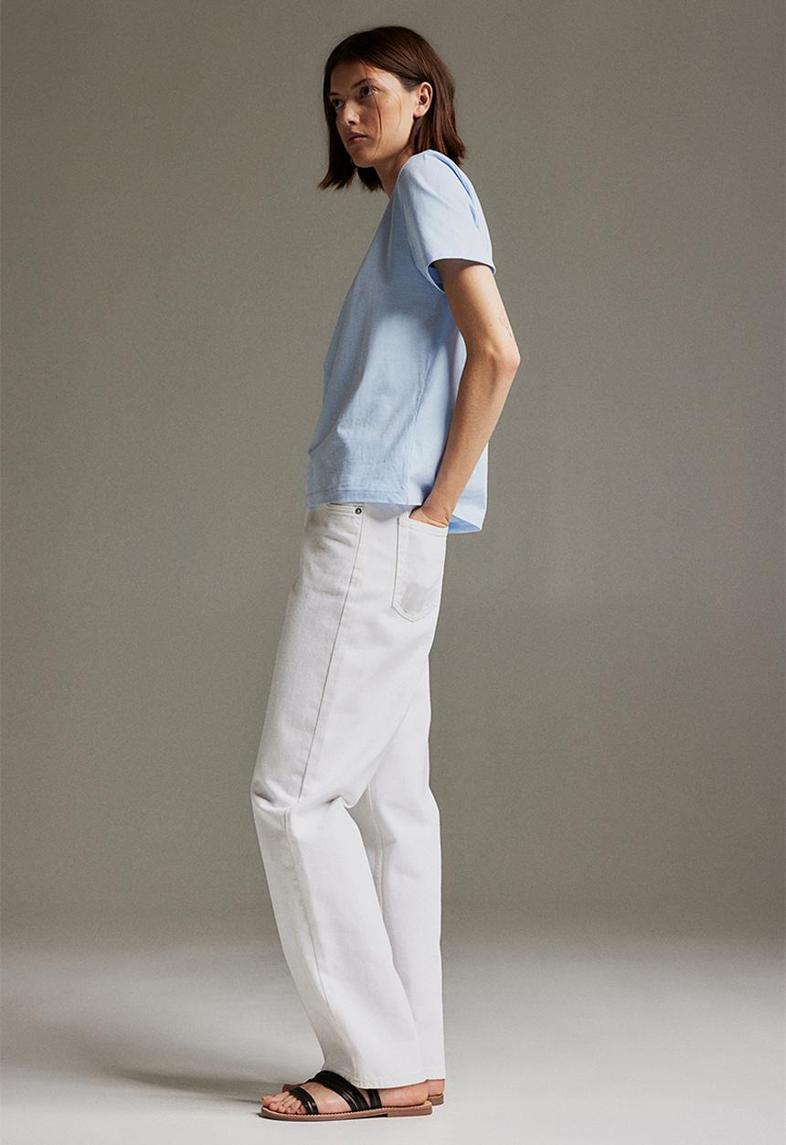 H&M - Printed t-shirt - light blue marseille