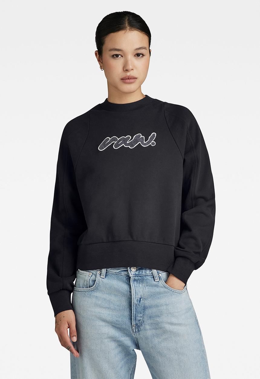 G-STAR - Cornely raw dot raglan r sw wmn - dk black